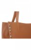 Bőr táska shopper bag Genuine Leather vörös 5013